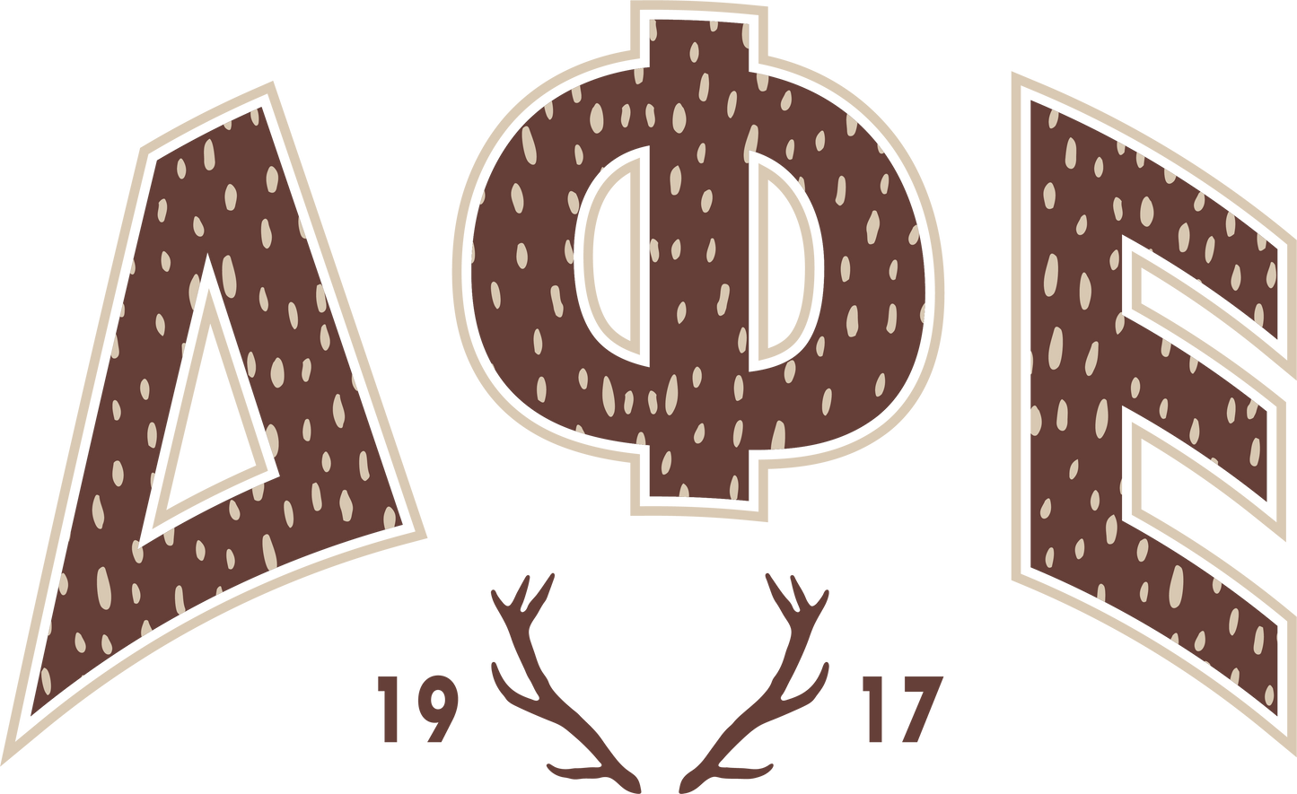 Delta Phi Epsilon Fawn Print Varsity Hoodie