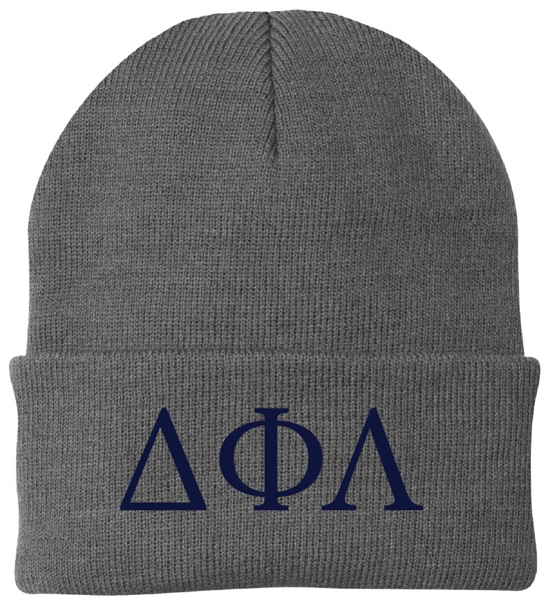 Delta Phi Lambda Lettered Beanies