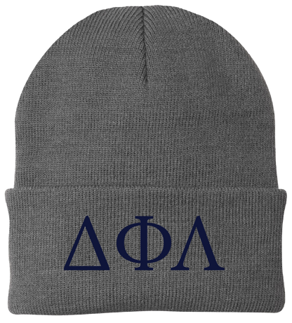 Delta Phi Lambda Lettered Beanies