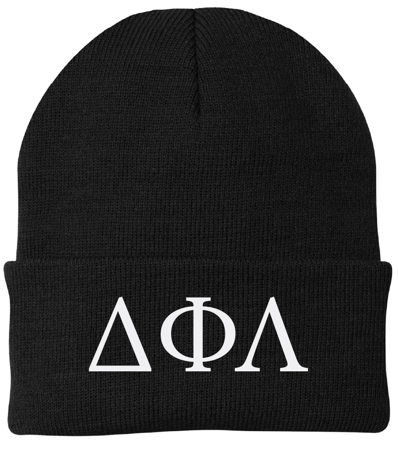 Delta Phi Lambda Lettered Beanies