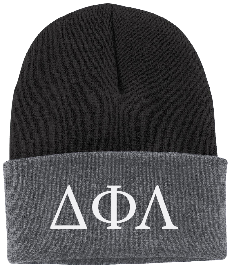 Delta Phi Lambda Lettered Beanies