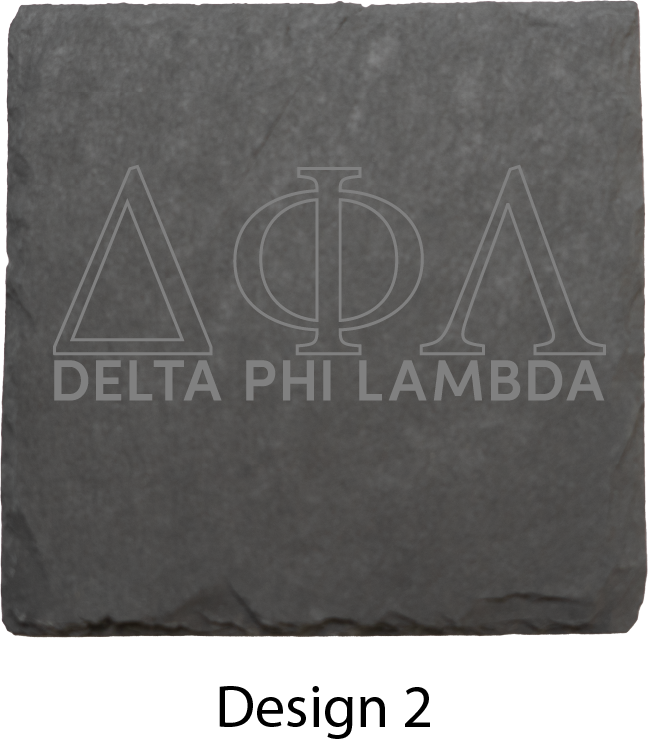 Delta Phi Lambda Stone Coasters - 4-Pack