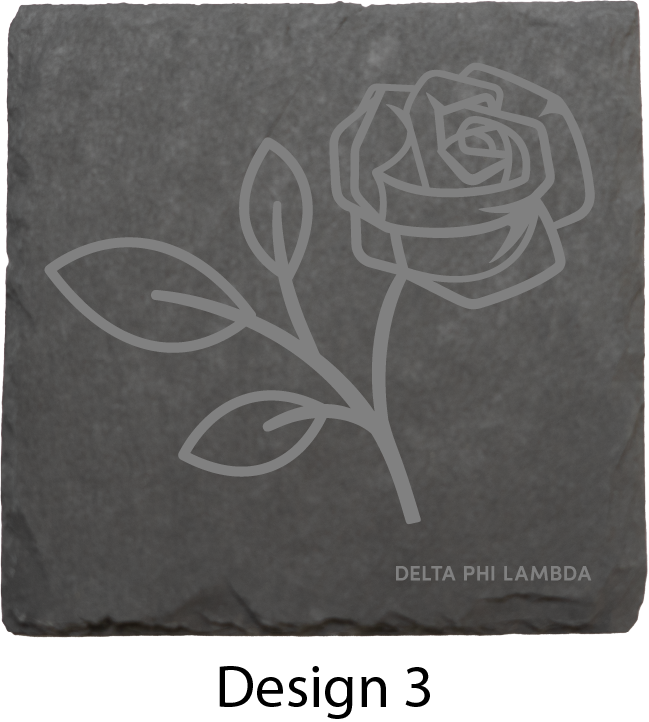 Delta Phi Lambda Stone Coasters - 4-Pack