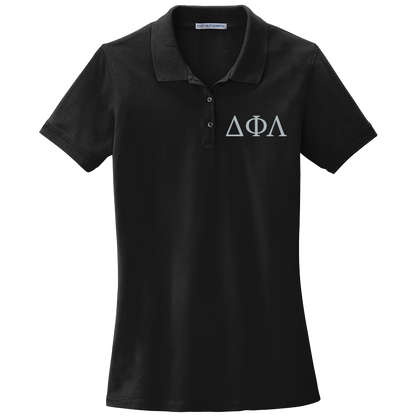 Delta Phi Lambda Ladies' Embroidered Polo Shirt