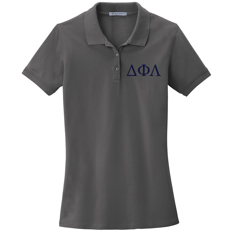 Delta Phi Lambda Ladies' Embroidered Polo Shirt