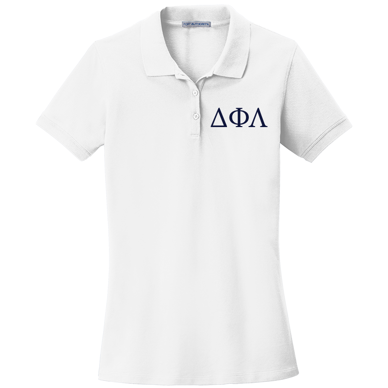 Delta Phi Lambda Ladies' Embroidered Polo Shirt