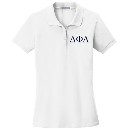 Delta Phi Lambda Ladies' Embroidered Polo Shirt