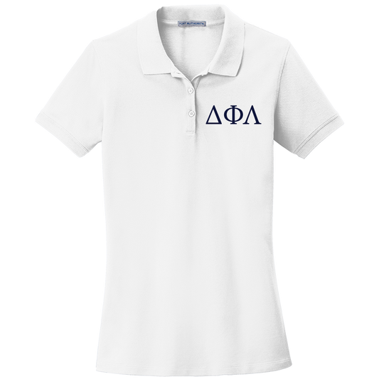 Delta Phi Lambda Ladies' Embroidered Polo Shirt