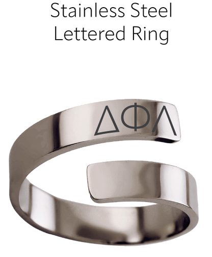 Delta Phi Lambda Lettered Rings