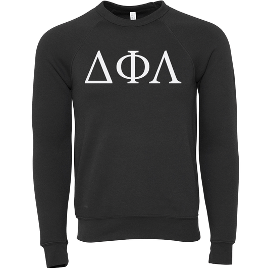 Delta Phi Lambda Embroidered Lettered Crewneck Sweatshirts