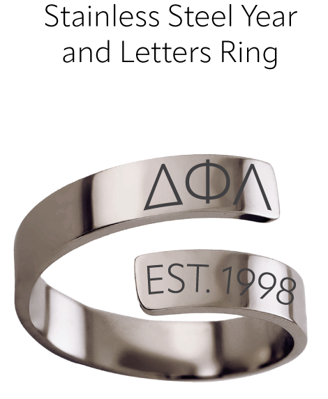Delta Phi Lambda Year and Letters Rings