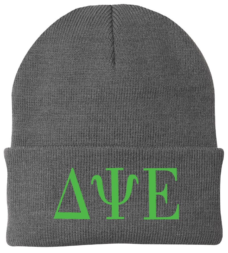 Delta Psi Epsilon Lettered Beanies