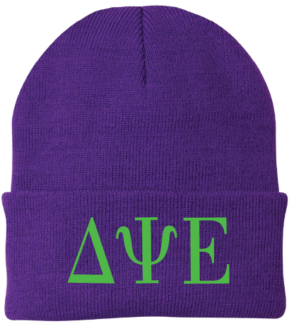 Delta Psi Epsilon Lettered Beanies