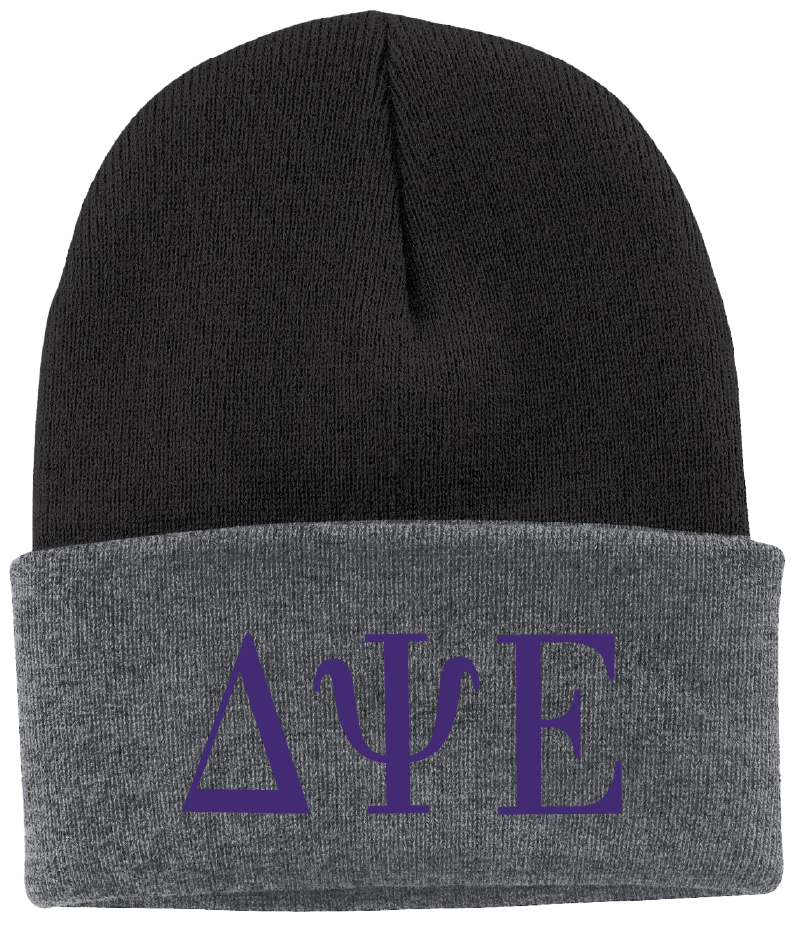 Delta Psi Epsilon Lettered Beanies