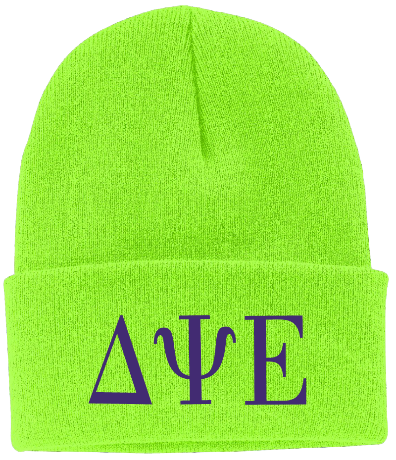 Delta Psi Epsilon Lettered Beanies