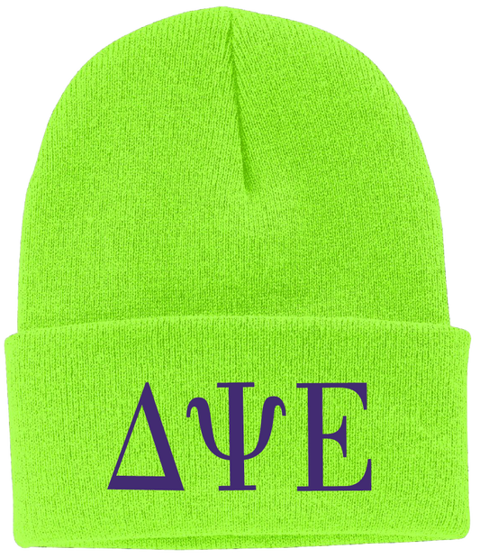 Delta Psi Epsilon Lettered Beanies