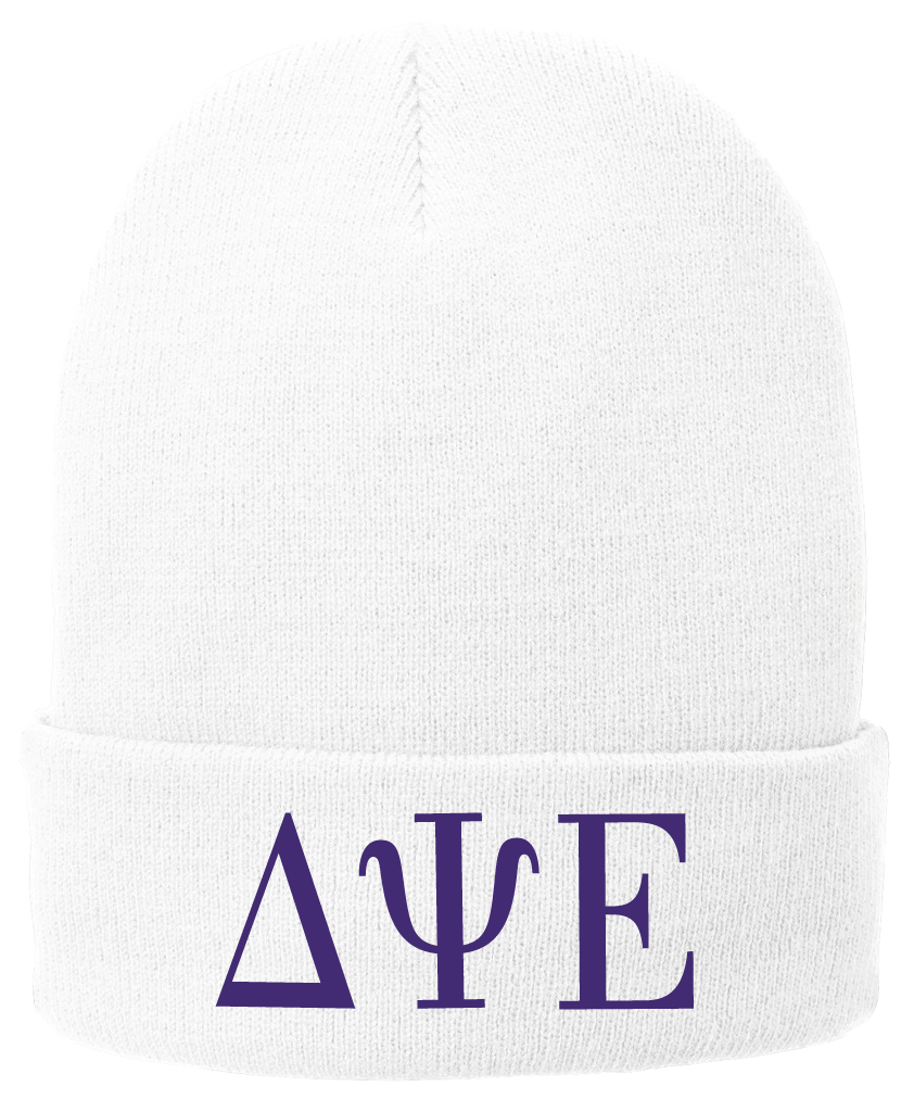 Delta Psi Epsilon Lettered Beanies