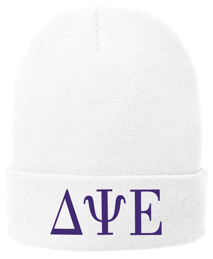 Delta Psi Epsilon Lettered Beanies