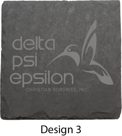 Delta Psi Epsilon Stone Coasters - 4-Pack