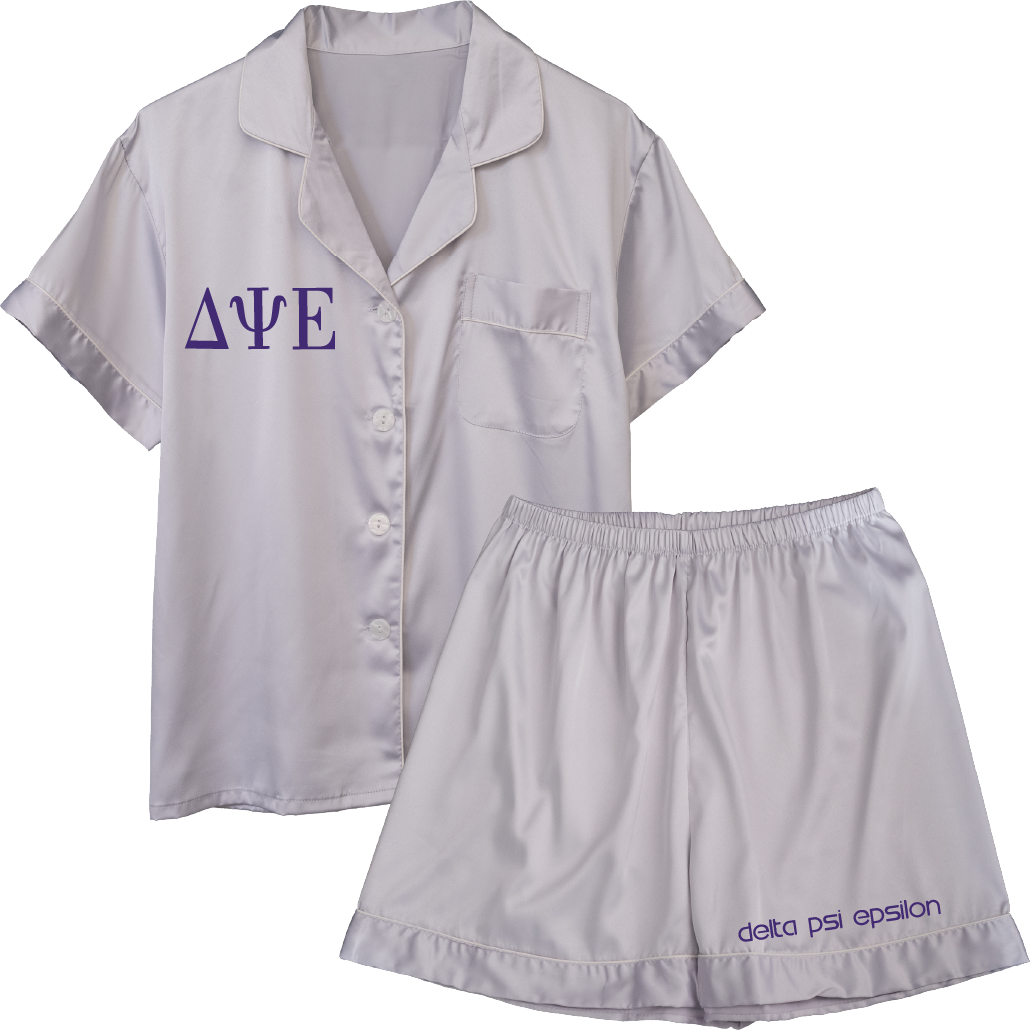 Delta Psi Epsilon Embroidered Ladies' Pajama Sets