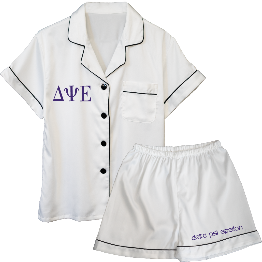 Delta Psi Epsilon Embroidered Ladies' Pajama Sets