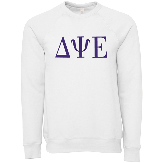 Delta Psi Epsilon Embroidered Lettered Crewneck Sweatshirts