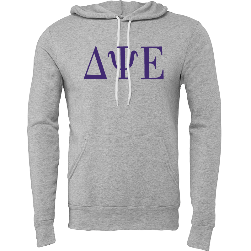 Delta Psi Epsilon Lettered Hooded Sweatshirts