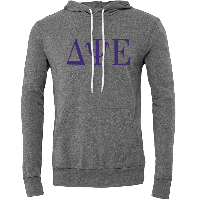 Delta Psi Epsilon Lettered Hooded Sweatshirts