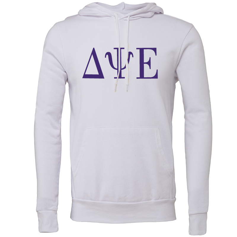 Delta Psi Epsilon Lettered Hooded Sweatshirts