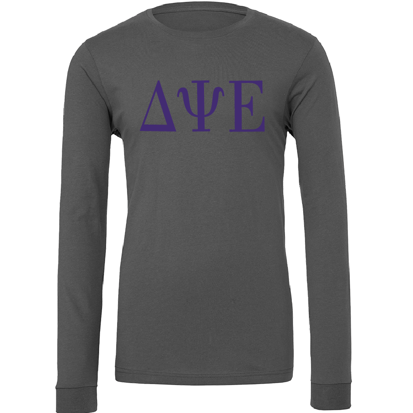 Delta Psi Epsilon Lettered Long Sleeve T-Shirts