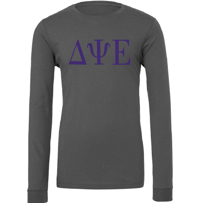 Delta Psi Epsilon Lettered Long Sleeve T-Shirts