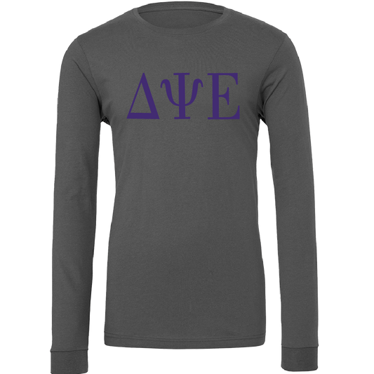 Delta Psi Epsilon Lettered Long Sleeve T-Shirts