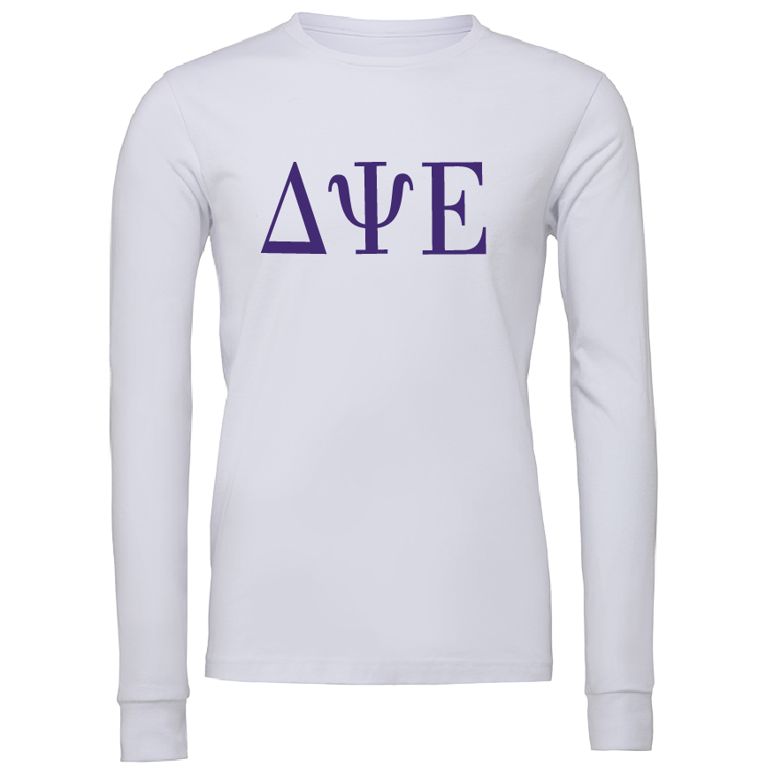 Delta Psi Epsilon Lettered Long Sleeve T-Shirts