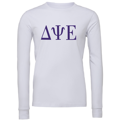 Delta Psi Epsilon Lettered Long Sleeve T-Shirts