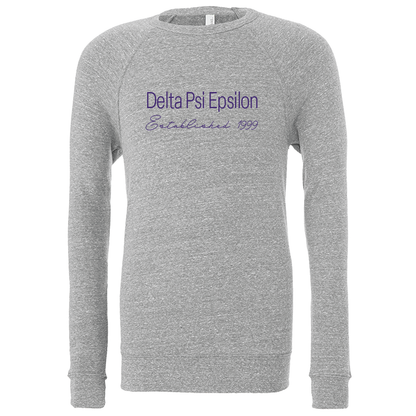 Delta Psi Epsilon Embroidered Printed Name Crewneck Sweatshirts