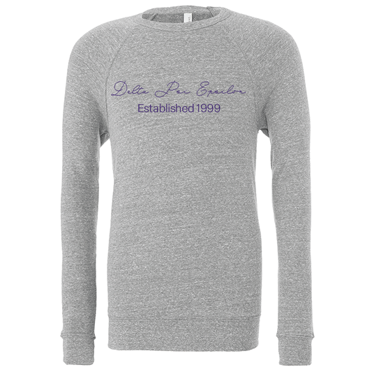 Delta Psi Epsilon Embroidered Scripted Name Crewneck Sweatshirts