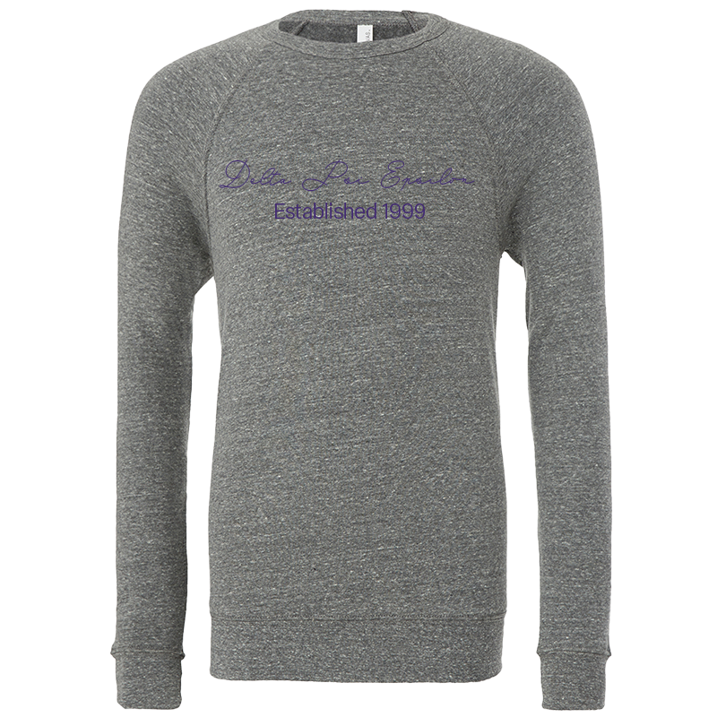 Delta Psi Epsilon Embroidered Scripted Name Crewneck Sweatshirts