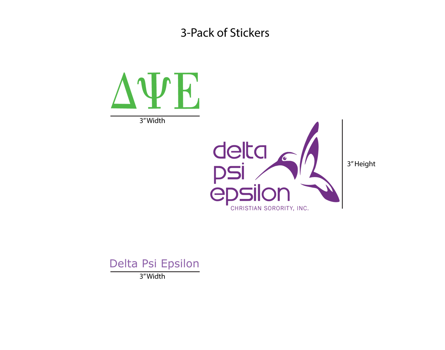 Delta Psi Epsilon Stickers