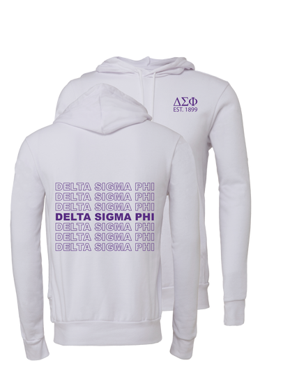 Delta Sigma Phi Repeating Name Hooded Sweatshirts