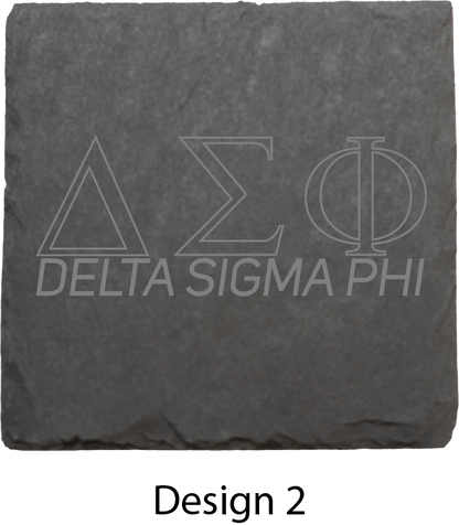 Delta Sigma Phi Stone Coasters - 4-Pack