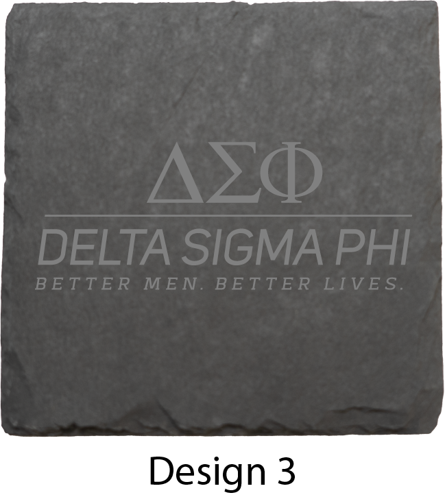 Delta Sigma Phi Stone Coasters - 4-Pack