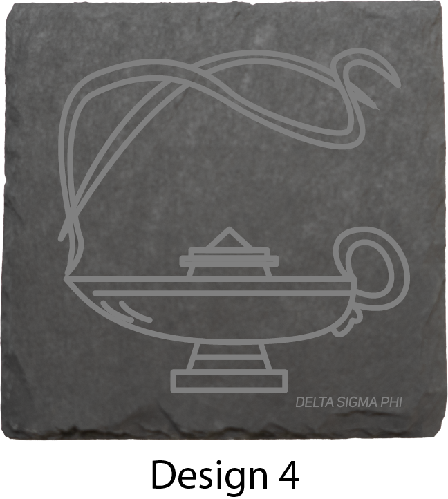 Delta Sigma Phi Stone Coasters - 4-Pack