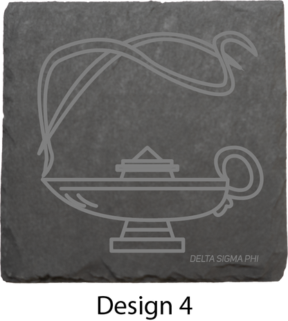 Delta Sigma Phi Stone Coasters - 4-Pack