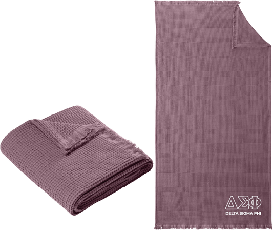 Delta Sigma Phi Letters and Name Blankets