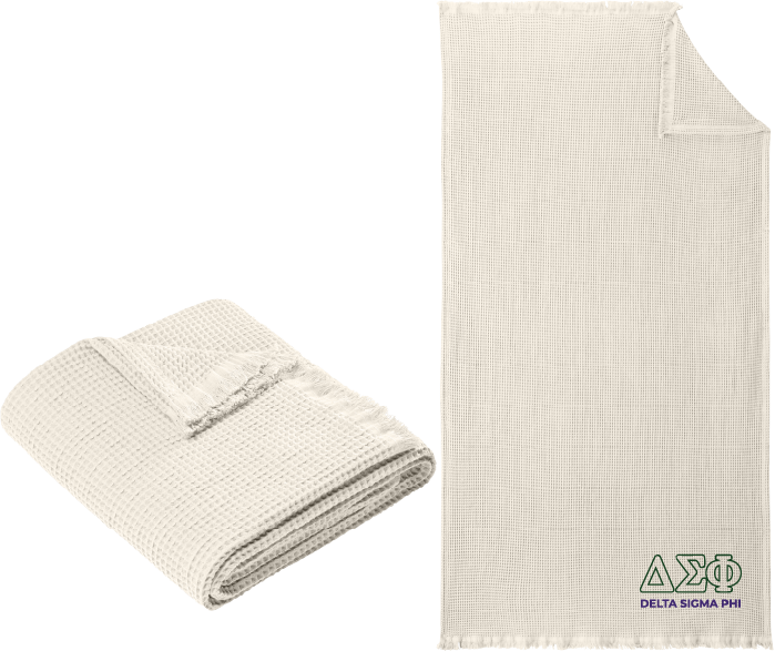 Delta Sigma Phi Letters and Name Blankets