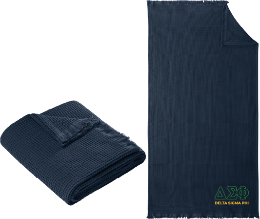 Delta Sigma Phi Letters and Name Blankets