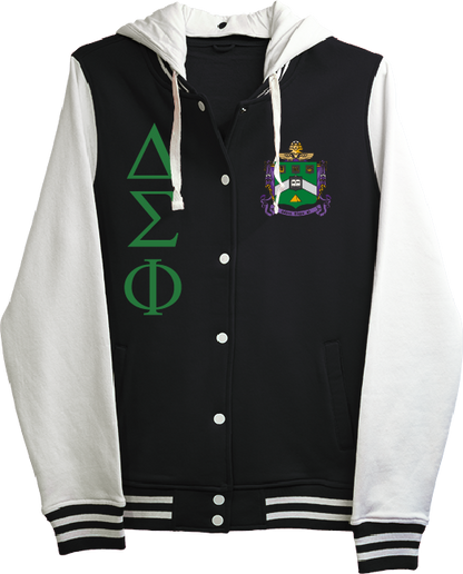 Delta Sigma Phi Varsity Hooded Sweatshirt