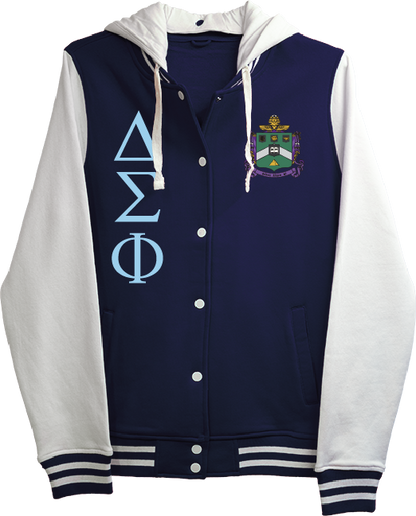 Delta Sigma Phi Varsity Hooded Sweatshirt