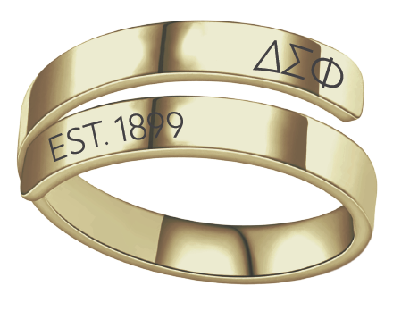 Delta Sigma Phi Year and Letters Rings