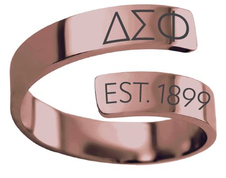 Delta Sigma Phi Year and Letters Rings
